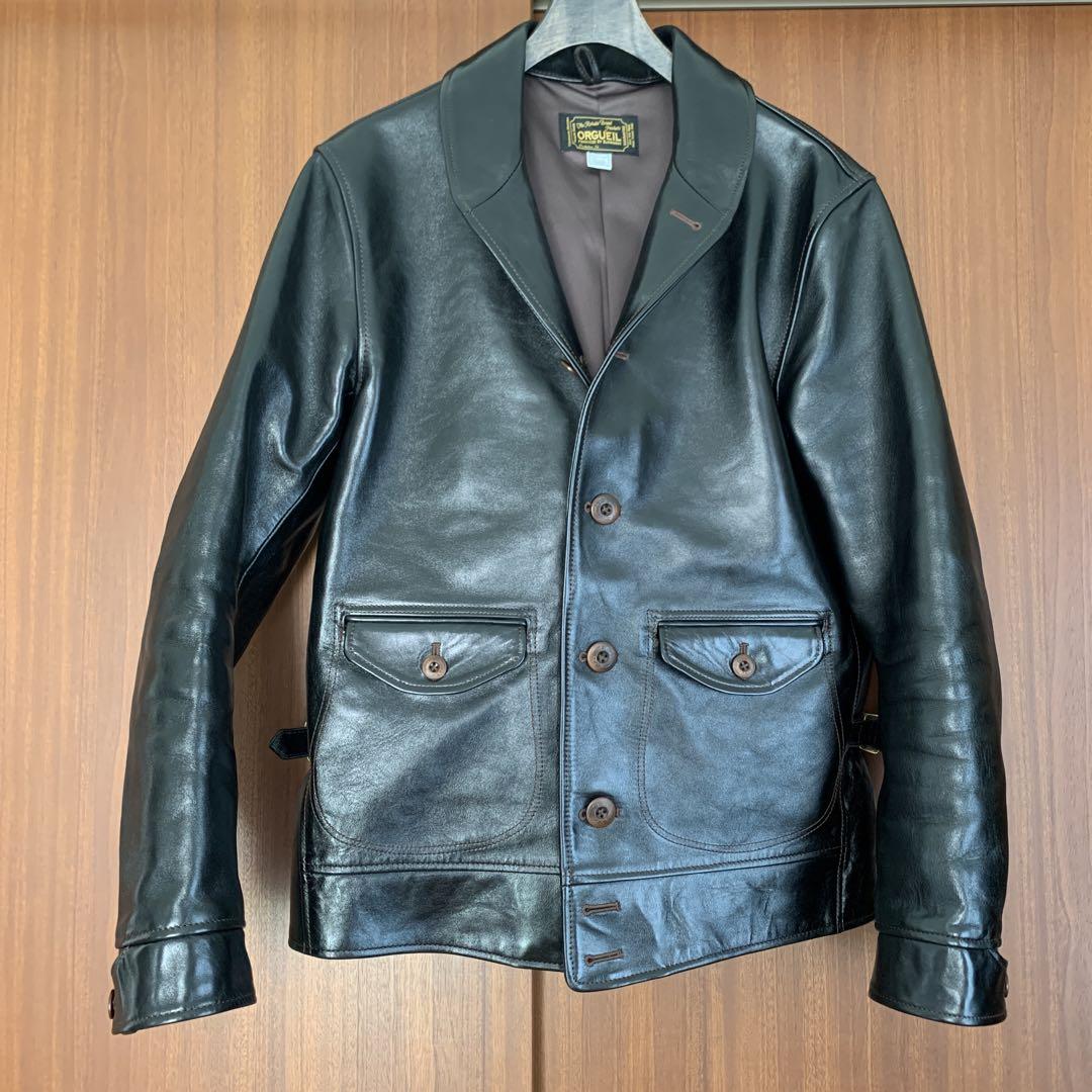 専用　ORGUEIL コサックジャケット　レザージャケット　40