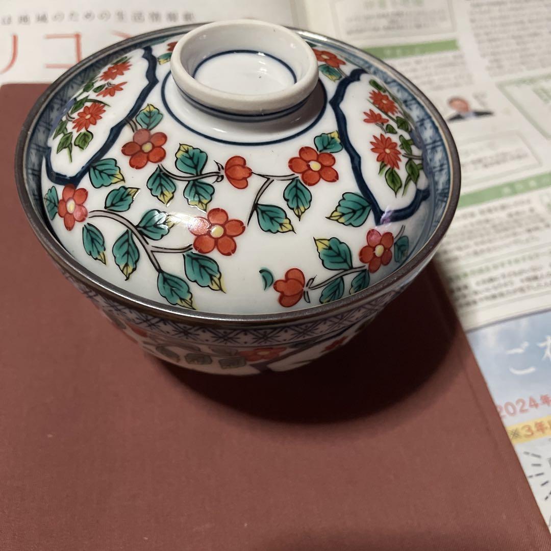 蓋付き茶碗5個セット