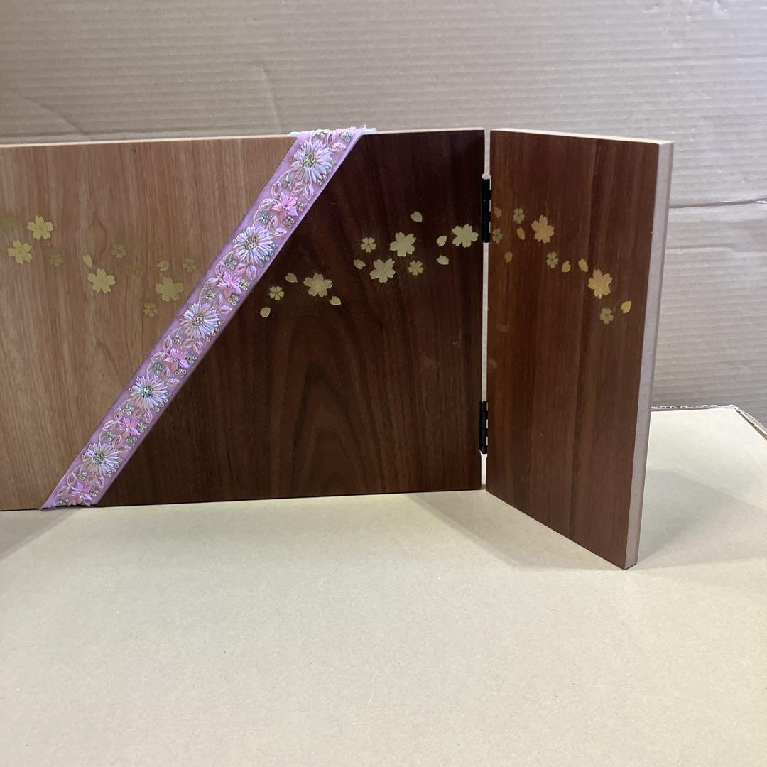 リボン桜屏風