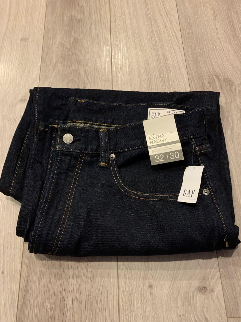 GAP スーパーバギーデニムパンツ　ダークリンス　32/30 gap スーパーバギーデニム ダークリンス 32 30 新品未使用