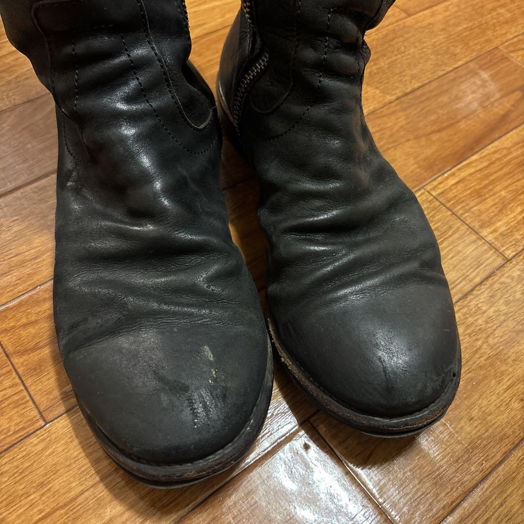 ユリウス　レザー ジッパーブーツ