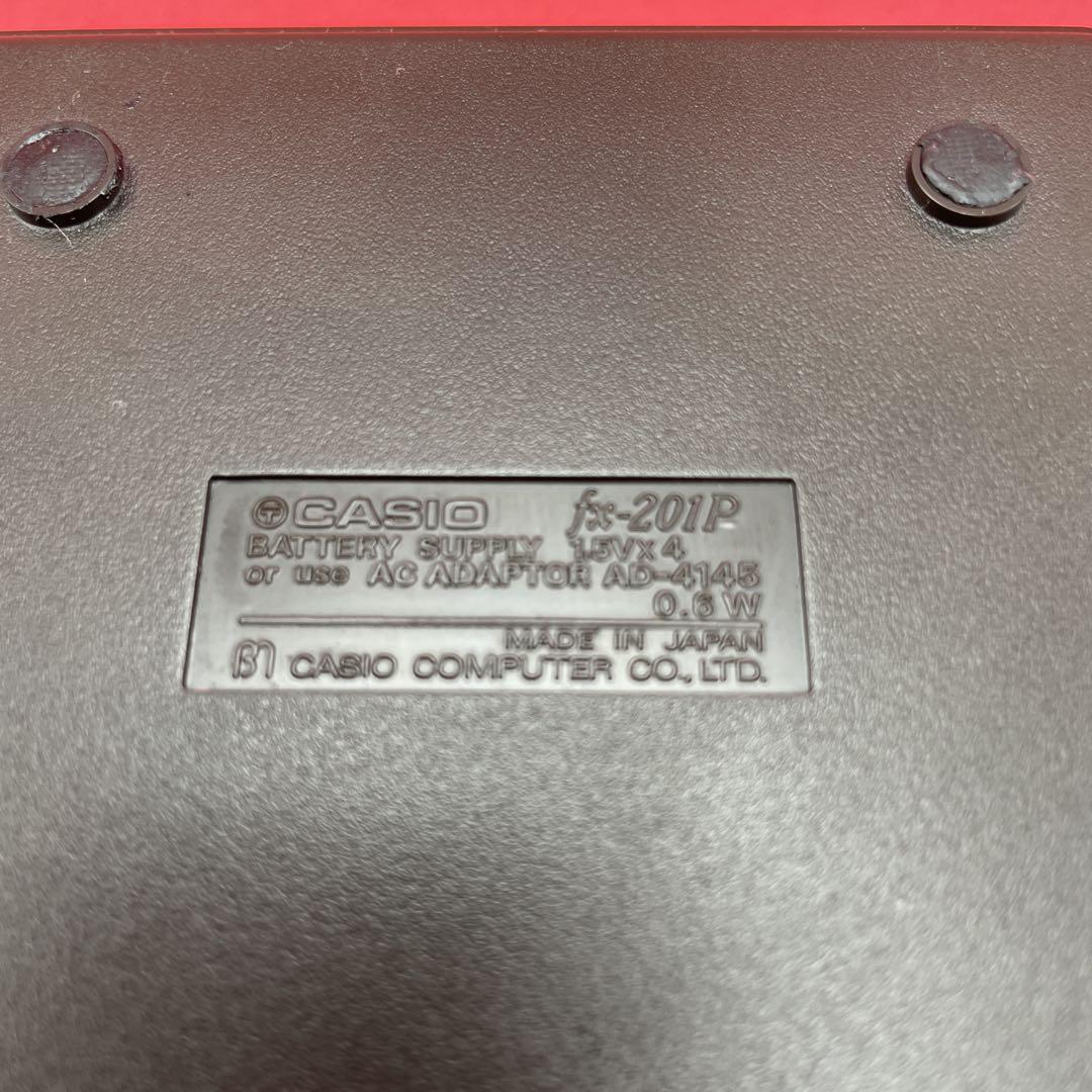 CASIO fx-201P ACアダプター付き カシオ 関数電卓【動作ＯＫ】