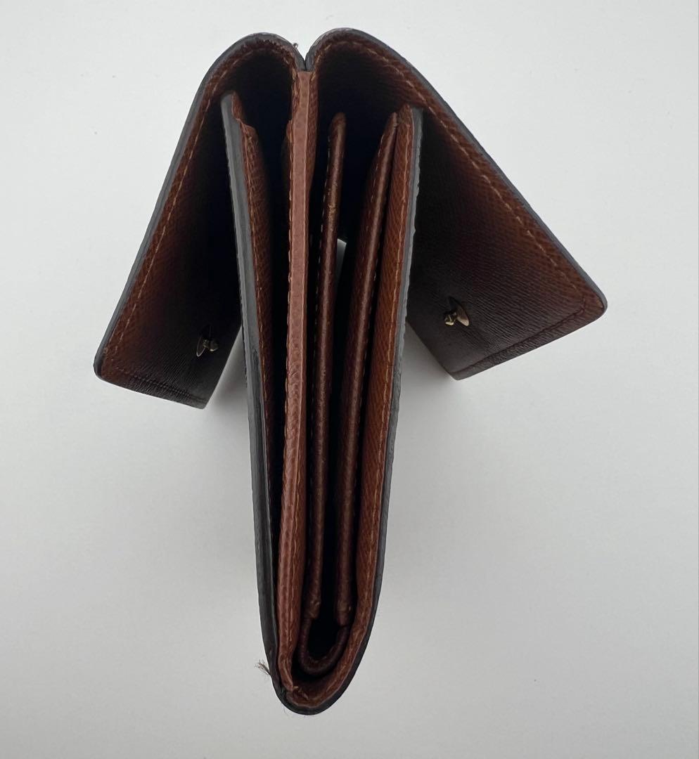 【美品】LOUIS VUITTON モノグラム 三つ折りM61652 Ｗホック