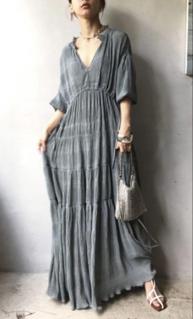 祝開店！大放出セール開催中 AMERI VINTAGE メルカリ - ミント DRESS PLEATS SHIRRING ワンピース