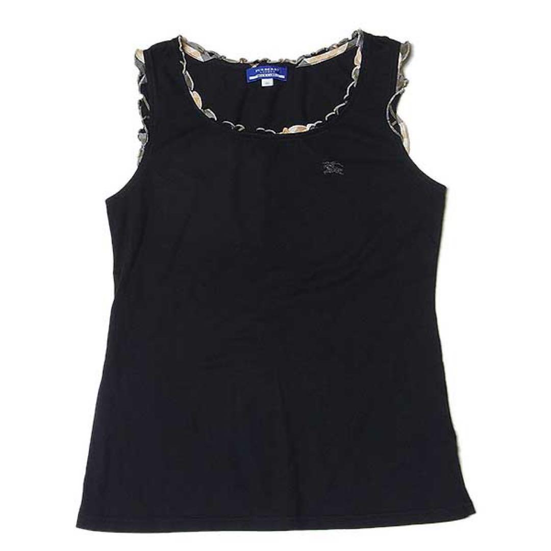 BURBERRY BLUE LABEL ノースリーブタンクトップ 夏服 BURBERRY】BLUE LABEL ノバチェック タンクトップ 38 - メルカリ