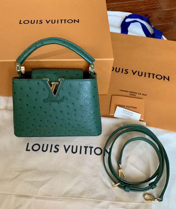LVルイヴィトン　カプシーヌミニ　オーストリッチ　　　未使用 エキゾチックレザー