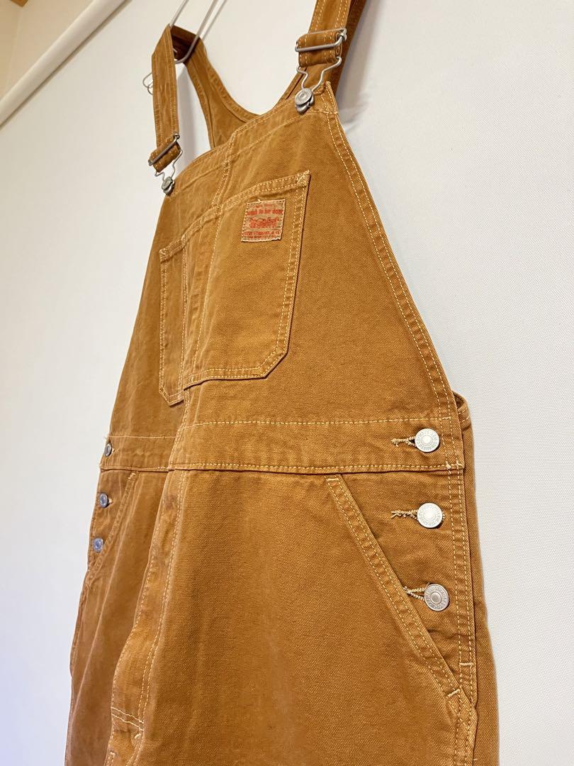Levis リーバイス 新品未使用　キャメルブラウン　オーバーオール　Lサイズ