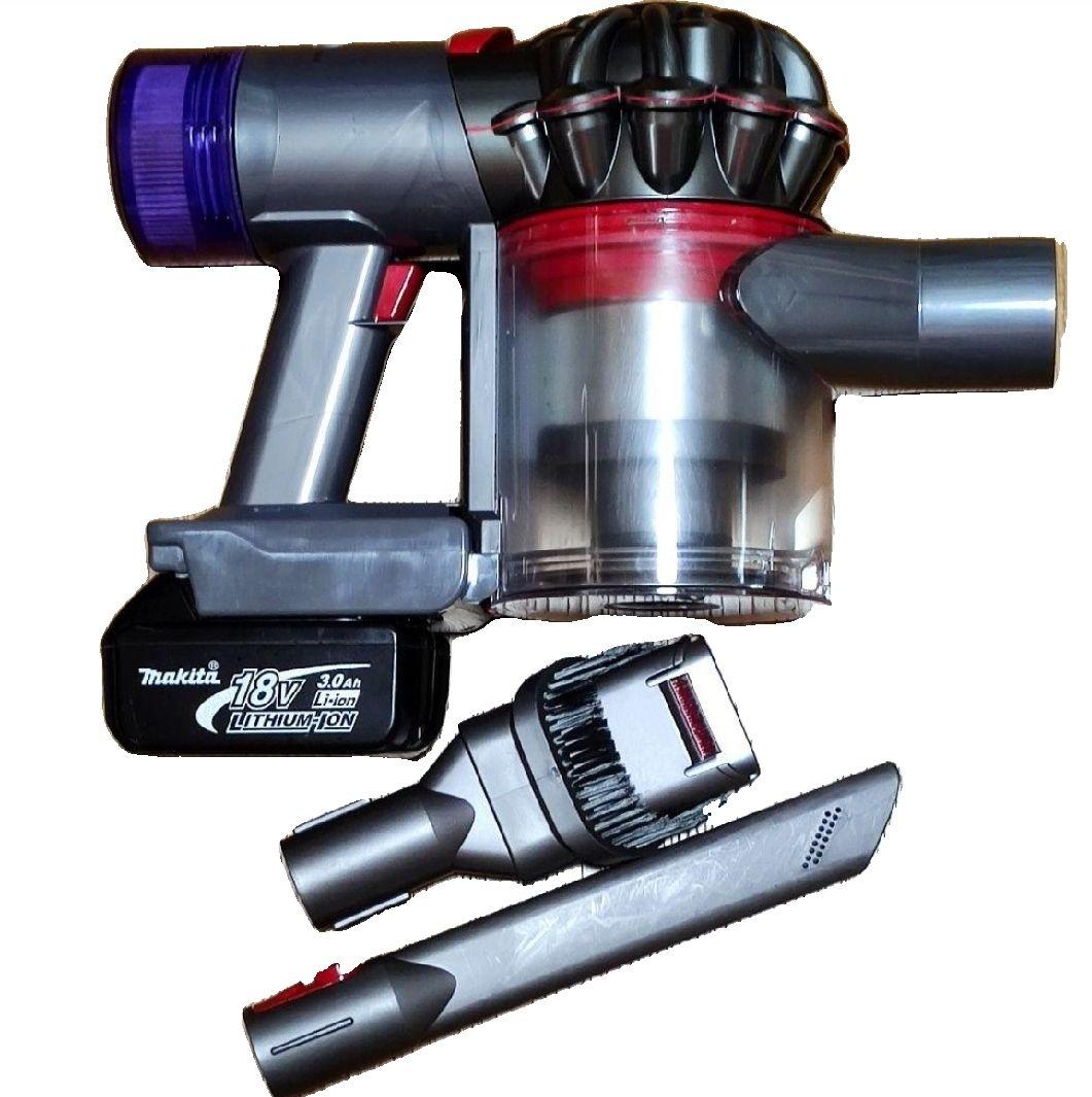 ダイソンSV0 V8掃除機＋マキタ18vアダプターセット 分解清掃済み 動作品 ダイソンV8 SV10掃除機＋マキタ18vアダプターセット 分解清掃