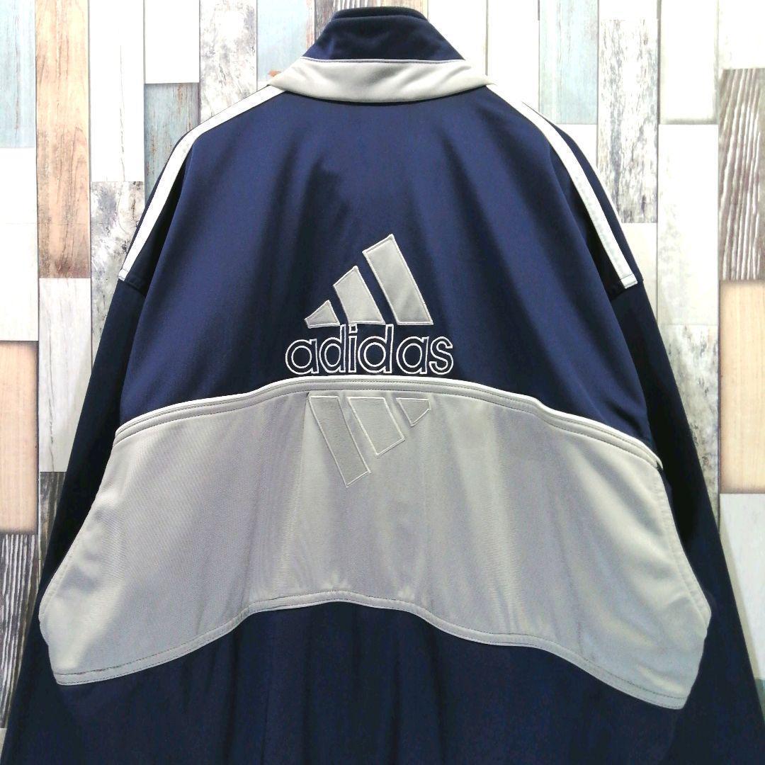 大きい割引 adidas メルカリ - トラックジャケット☆両面ロゴ 90's アディダス トップス