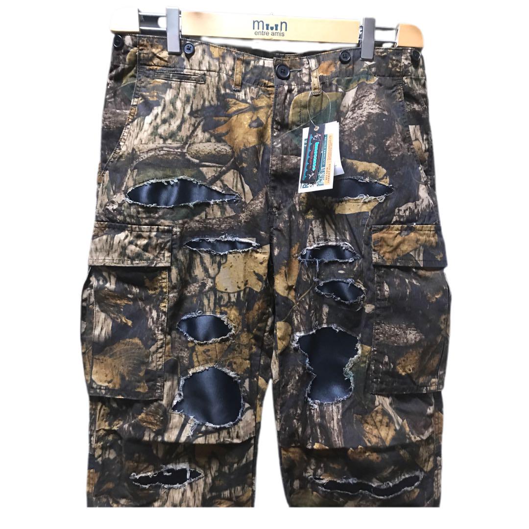 衝撃の激安コスパ・掘り出し物も 新品 カーゴパンツ カモ柄 リアルツリー DESTROY イノセンス パンツ