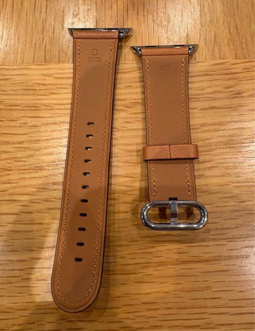 【美品】アップルウォッチ 純正レザーバンド クラシックバックル