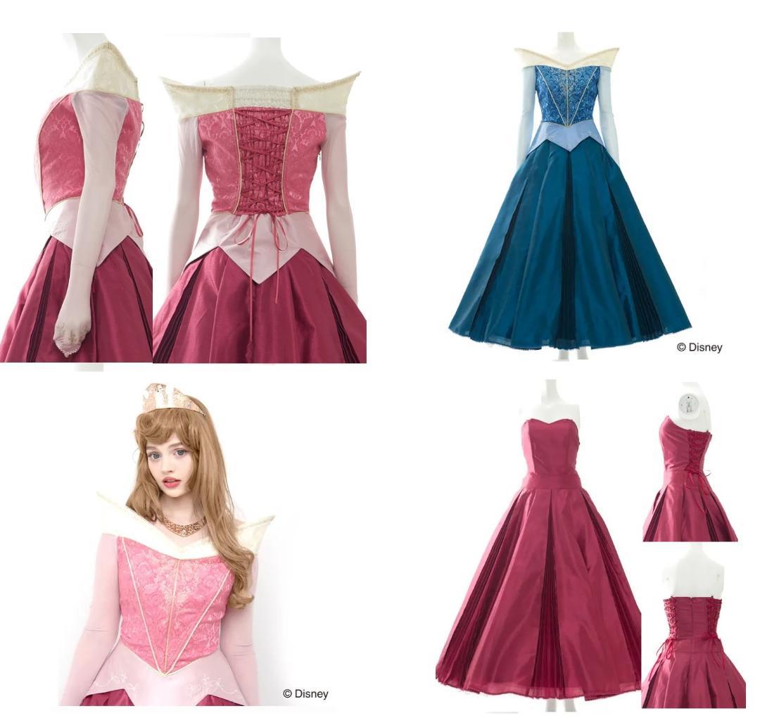 シークレットハニー オーロラ姫 ドレス＆ティアラ 仮装 衣装 コスプレ