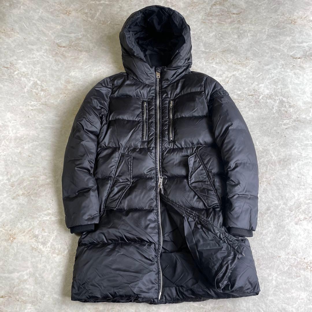 DIESEL ディーゼル 保温 ナイロン ダブルジップ フーデット ダウンコート