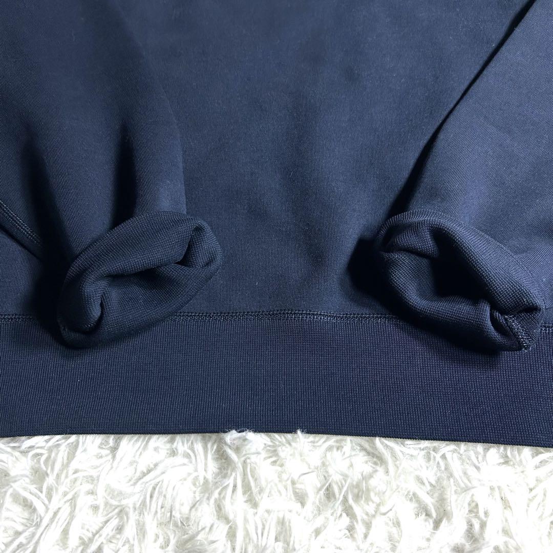 美品 ポロラルフローレン 現行QRタグ スエット ロング クルーネック ネイビー