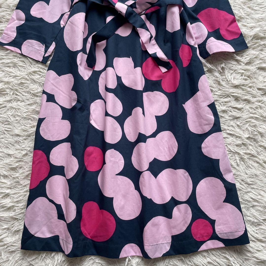 【 マリメッコ 】　ウニッコ　花柄　リボン　ワンピース　サイズ36 マリメッコ marimekko ＜Ludzia Unikko＞ワンピース | chuffy