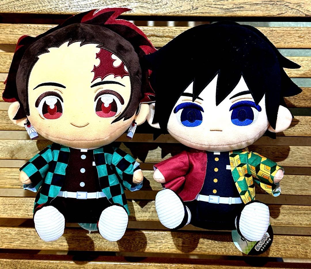 鬼滅の刃 ぬいぷりけ おすわりBIG1 冨岡義勇 竈門炭治郎 セット新品、♥