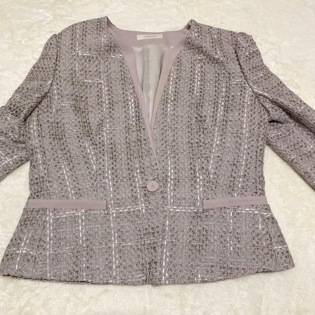 ツイード ジャケットL