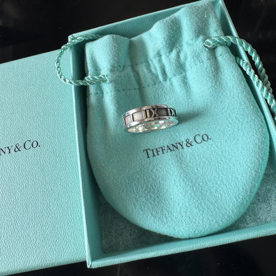 【美品】Tiffany & Co. アトラス リング SV925 刻印 箱・袋付