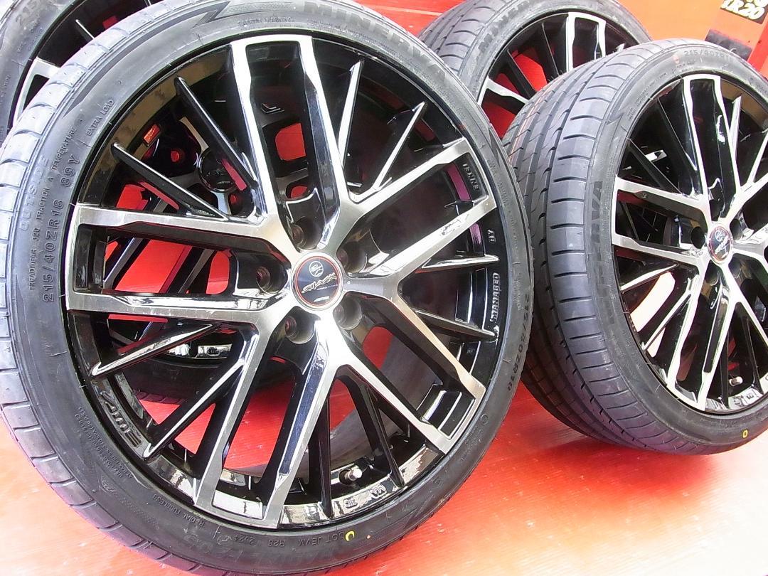 プリウス等に！エンケイ スマック+ミネルバ製215/40R18新品タイヤSET！