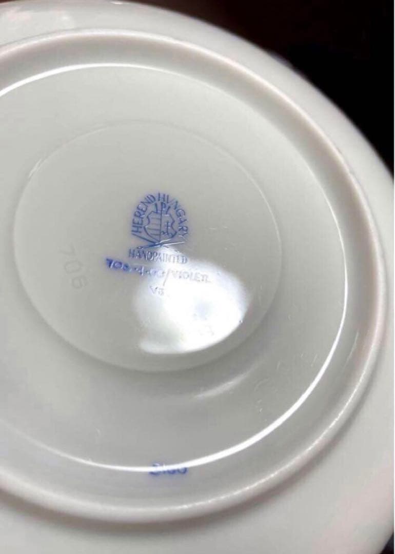 HERENDヘレンドバイオレットライラック兼用カップ&ソーサーすみれの花レア新品 HERENDヘレンドバイオレットライラック兼用カップ&ソーサーすみれの花レア新品