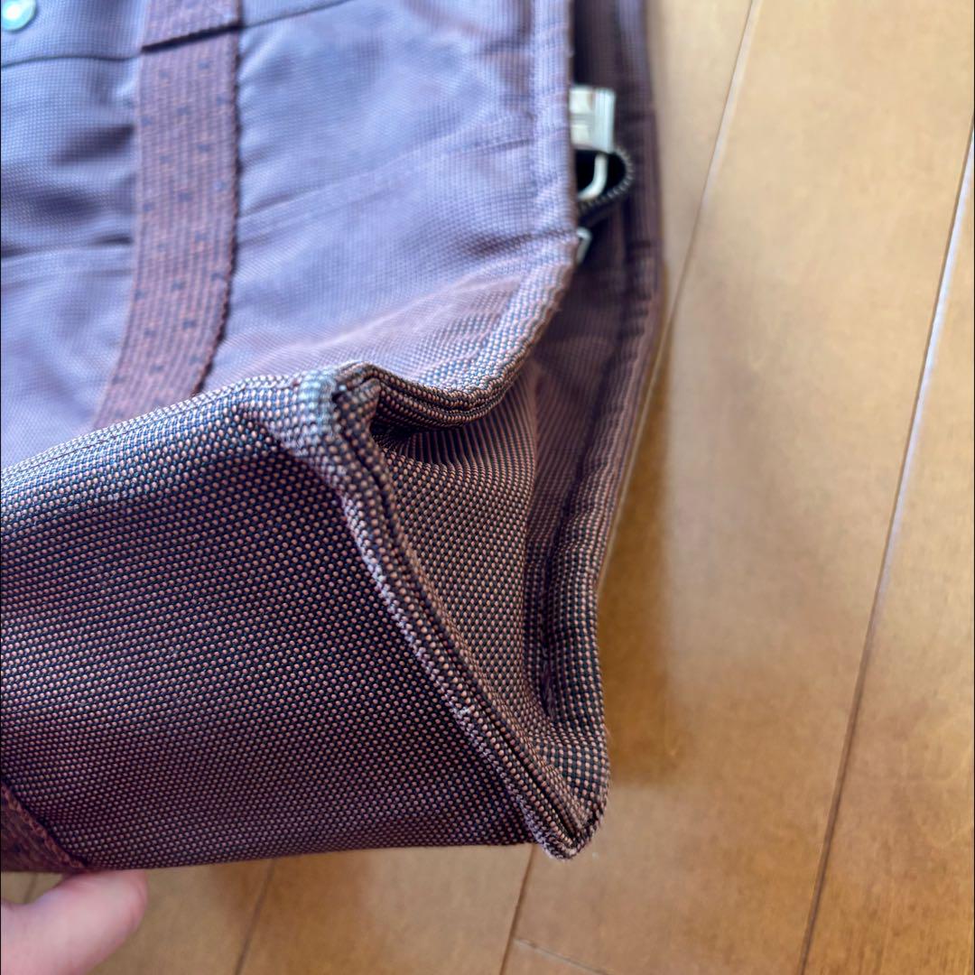 廃盤 稀少 美品 ☆ HERMES ☆ エルメス エールラインMM ブラウン