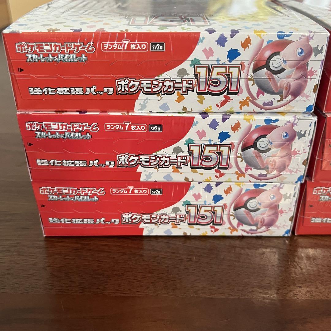 【新品・未開封】ポケモンカード　151 シュリンク付き6BOX ポケモンカード 151 6BOX 新品未開封 シュリンク付き