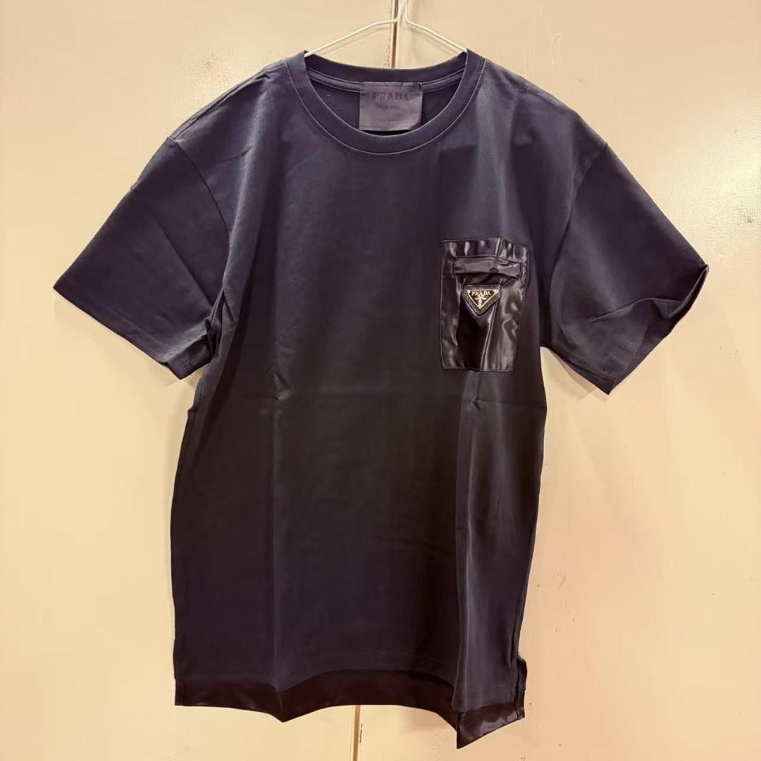 割引購入 Tシャツ ポケット付き PRADA ネイビー メルカリ - トップス