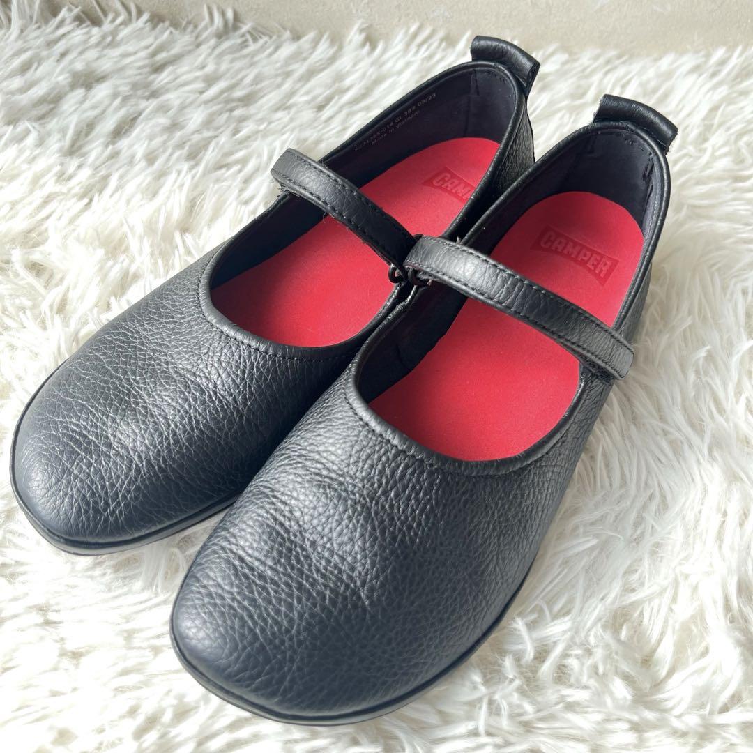 未使用　カンペール　ライトニナ　ストラップ付きバレエシューズ フラットシューズ