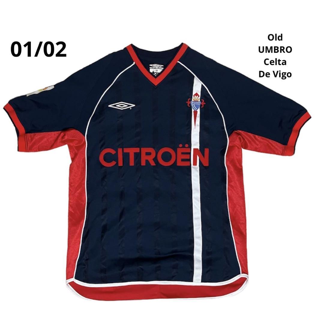 UMBRO オールドアンブロ セルタデビーゴ サッカーシャツ M 紺 赤 UMBRO オールドアンブロ セルタデビーゴ サッカーシャツ M 紺 赤