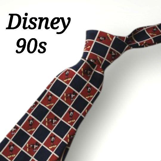 希少 90s MICKEY DISNEY ディズニー ミッキーマウス ネクタイ