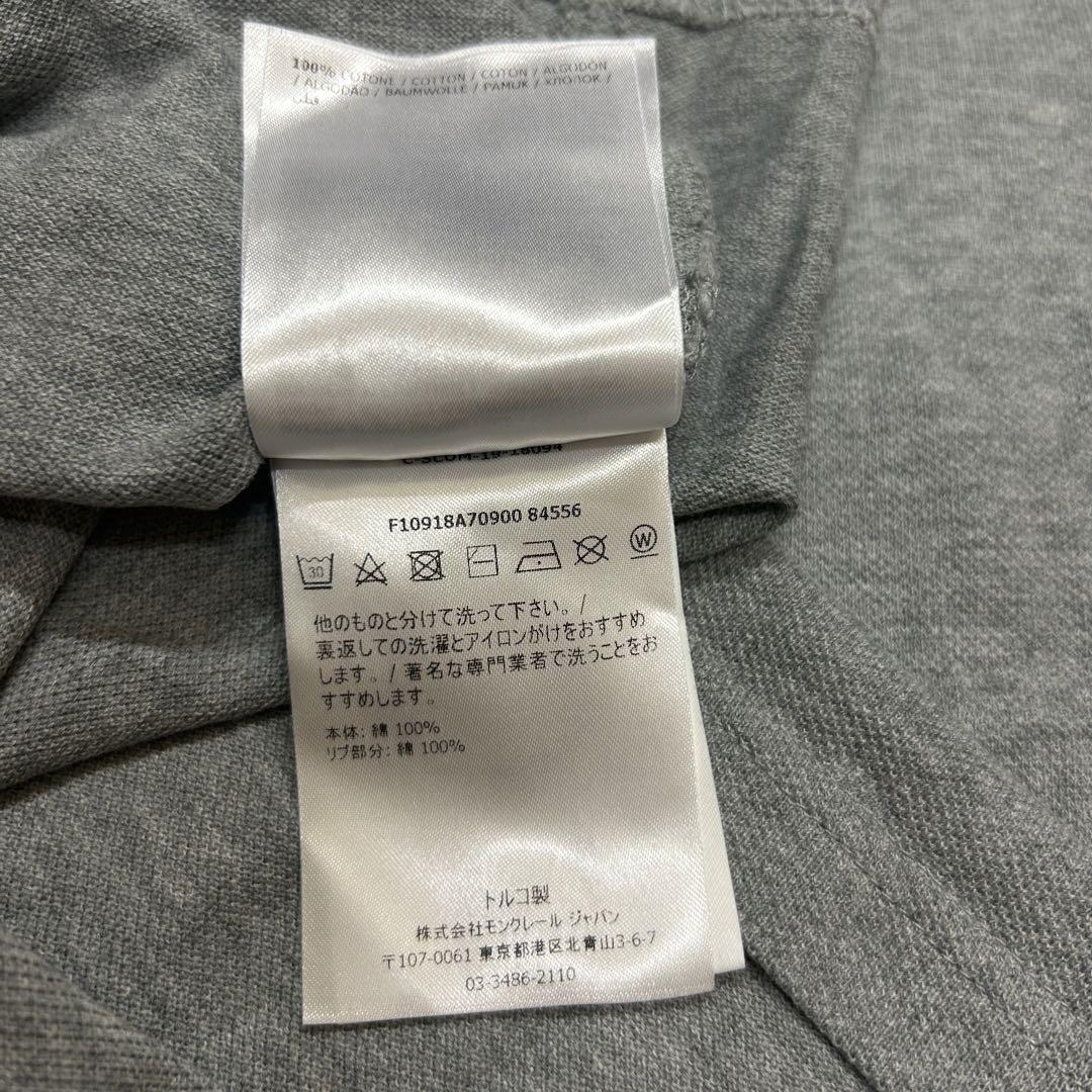 モンクレール半袖ポロシャツグレーL