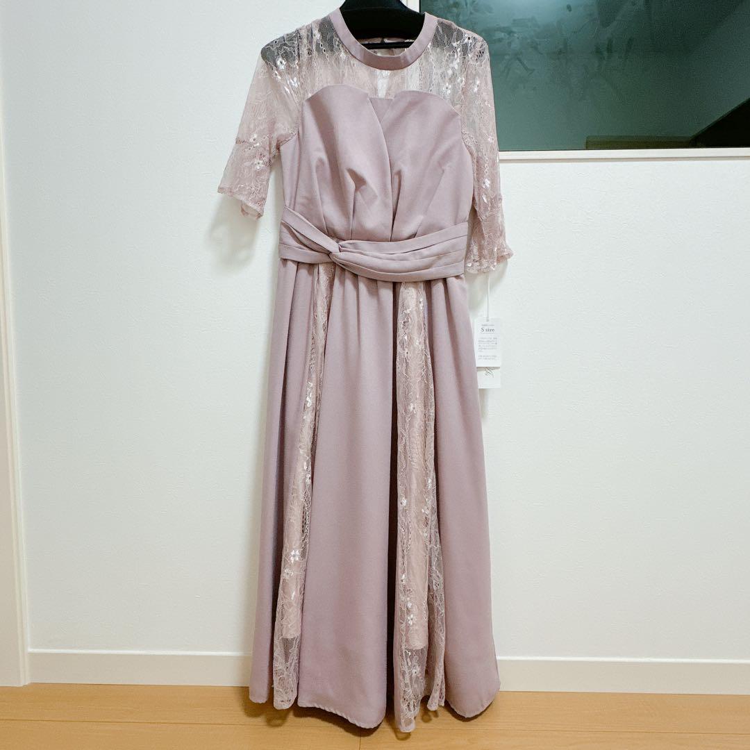 niana ビスチェ風ハイネックレースワンピース 結婚式　お呼ばれドレス