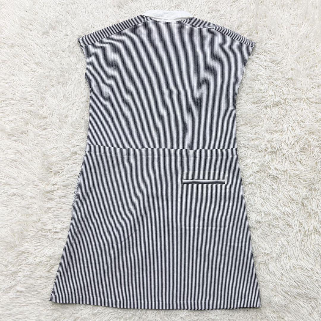 picone ピッコーネ＊ストライプ シャツ ワンピース チュニック ゴルフ M