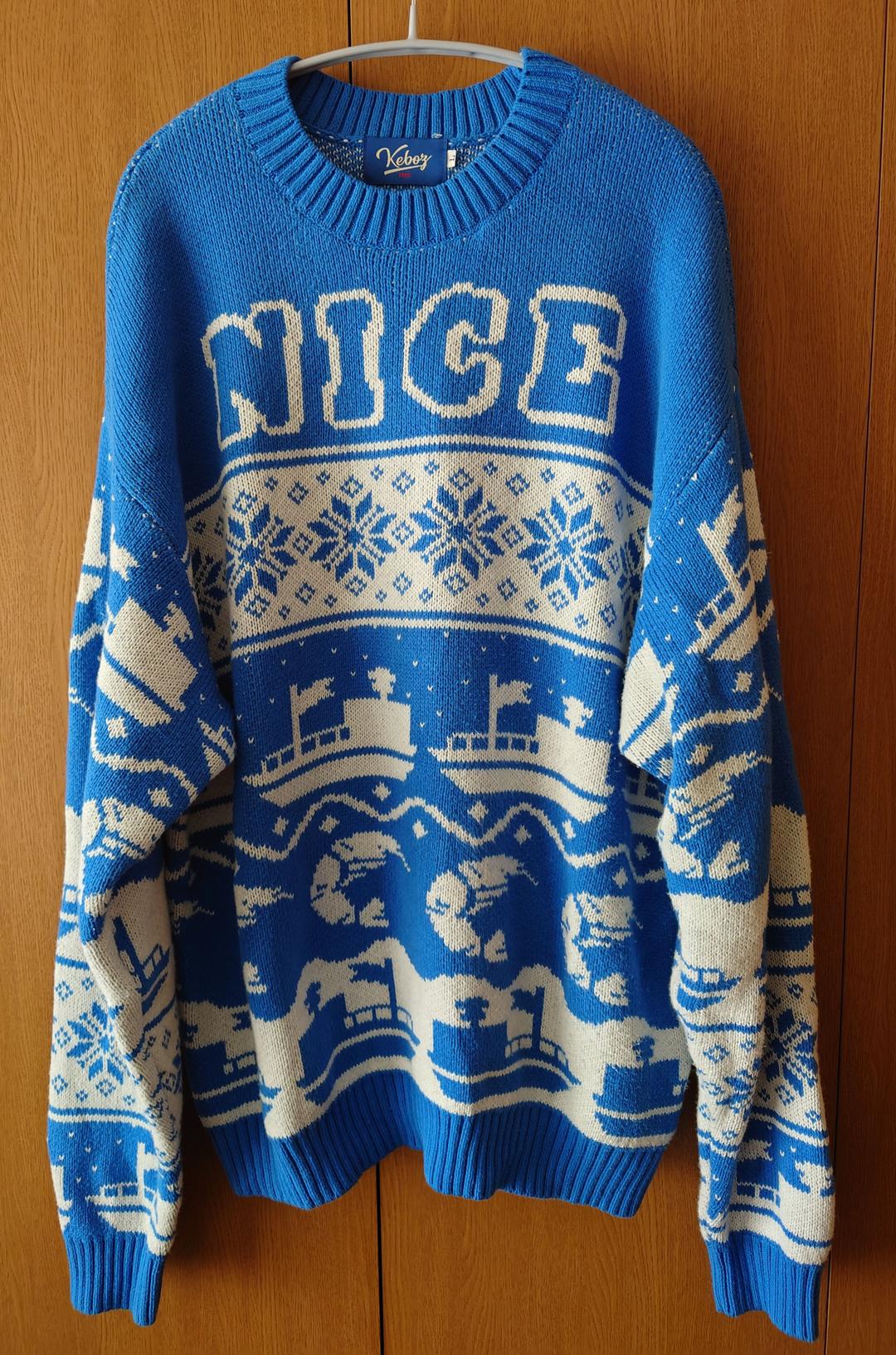 かわいい~!」 keboz ニット store good /all - ニット/セーター 【2022福袋】 KEBOZ×ALL GOOD STORE NICEカウチンコットンニット ニット/セーター