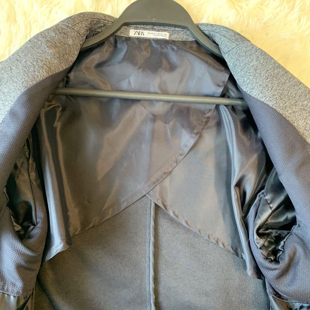 美品　ザラ 4way ストレッチコンフォートニット素材 2Bセットアップスーツ