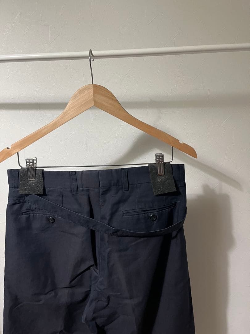 Dries Van Noten コットンリネン ウエストデザインワイドパンツ