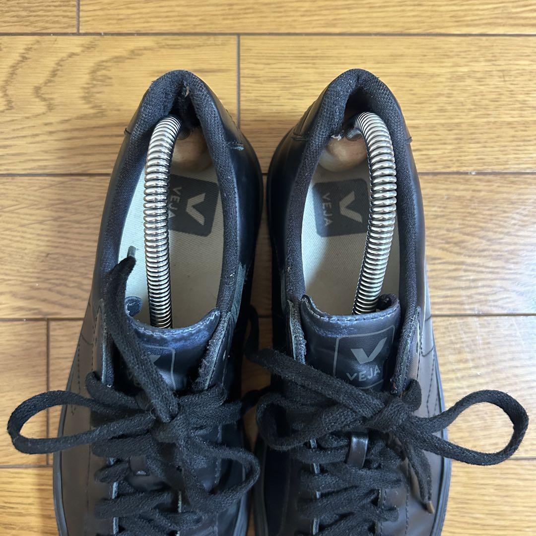レザースニーカー ブラック ☆ VEJA 匿名発送】VEJA ヴェジャ レザーローカットスニーカー ブラック