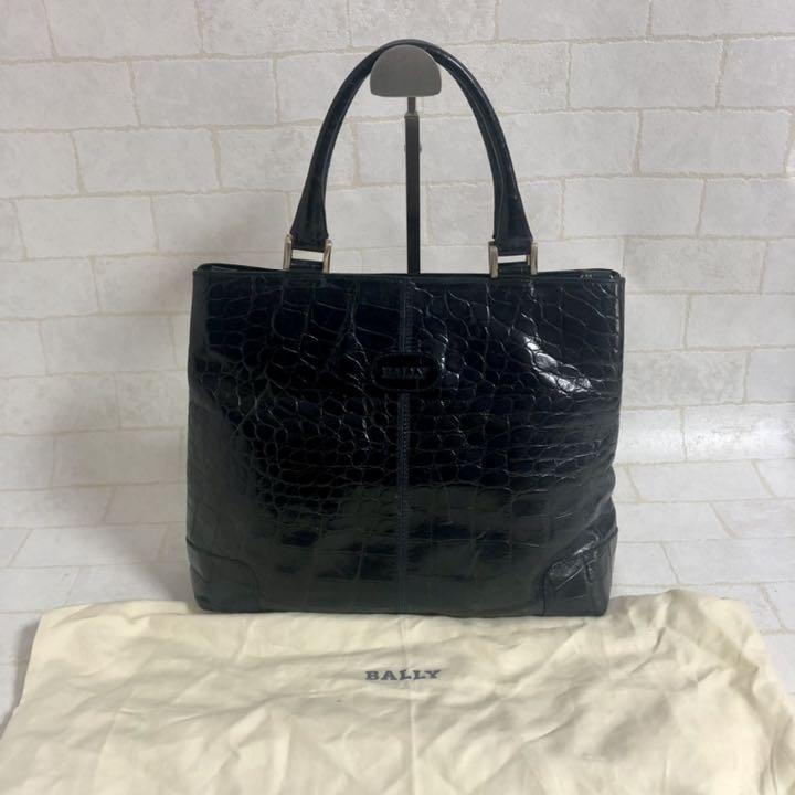 BALLY バリー　クロコダイル型押し レザー ハンドバッグ 黒 楽天市場】bally(バリー) ハンドバッグ 黒 クロコダイルの通販