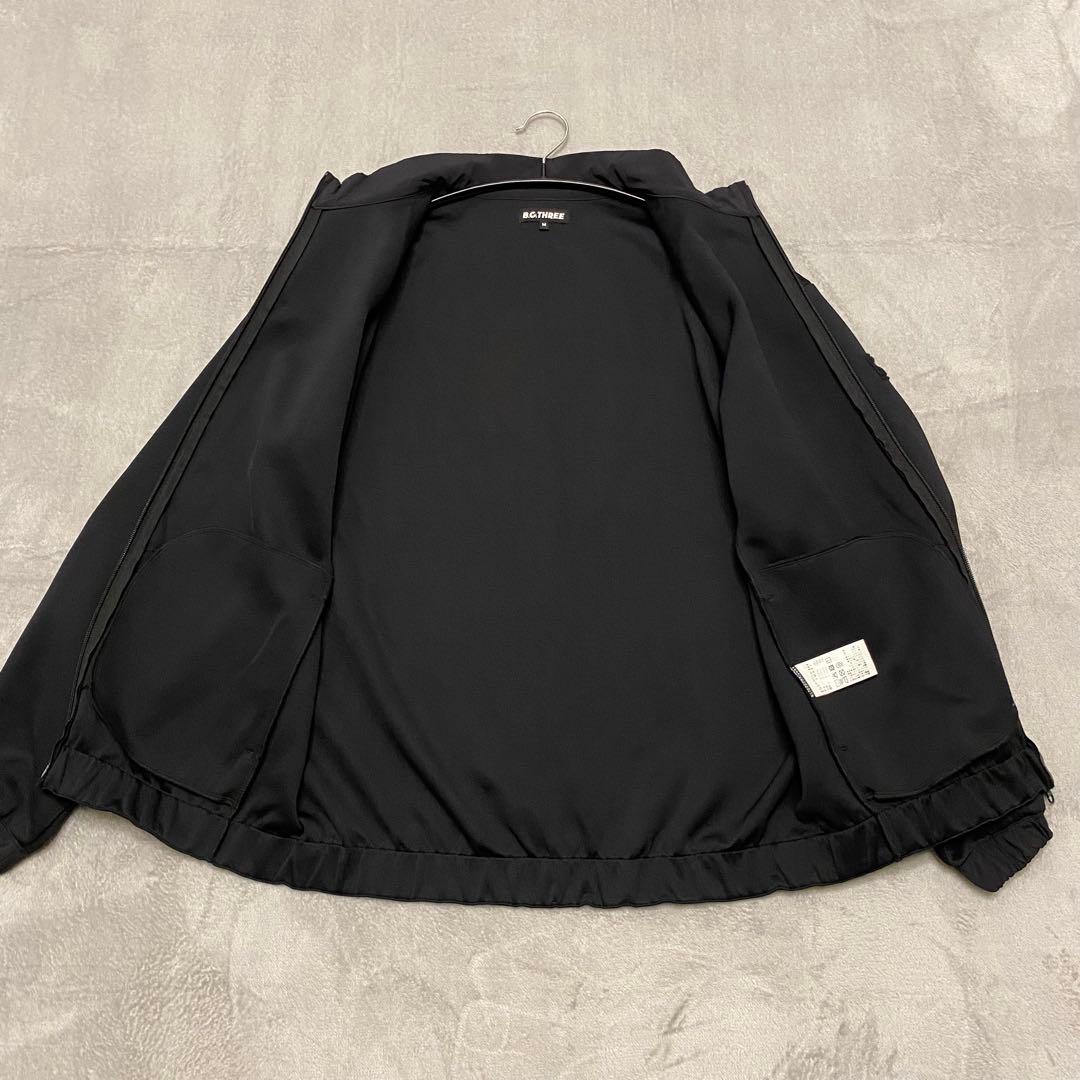 ビームスゴルフ B.G.THREE ブラック トラックジャケット M ビームスゴルフ B.G.THREE ブラック トラックジャケット M