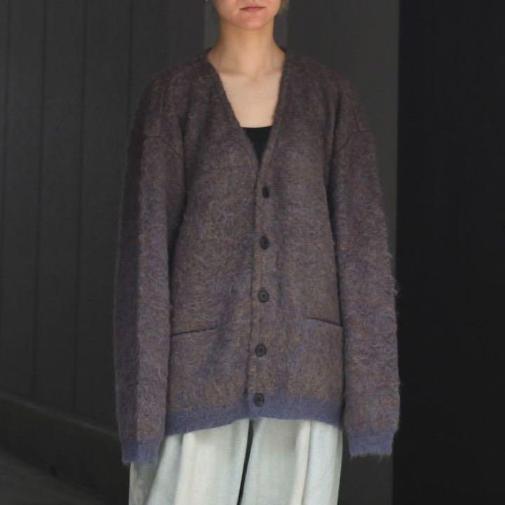 サイズ3YOKE 4COLOR MIX JACQUARD MOHAIR CARDIGAN