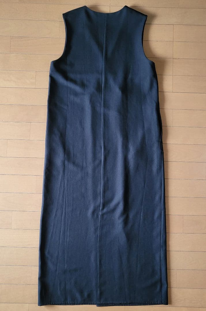 ★新品★CLOCHEジレ風ワンピース★02★黒