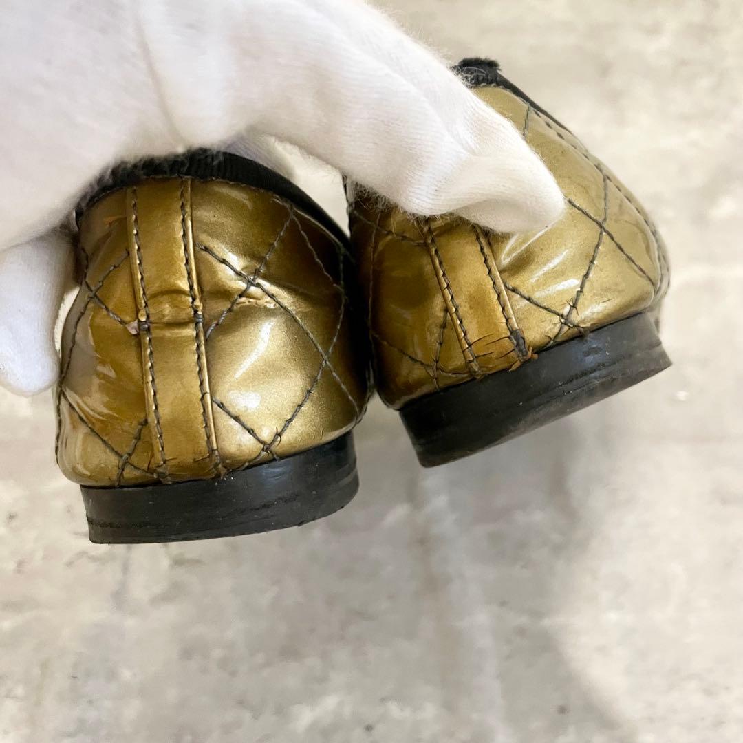 限定カラー CHANEL バレエシューズ リボン ココマーク 36サイズ 23㎝ 限定カラー CHANEL バレエシューズ リボン ココマーク 36サイズ 23㎝