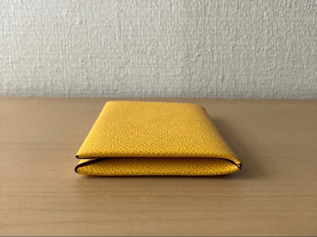 未使用 エルメス カルヴィ【ヴォーエプソン・マスタードイエロー】カードケース 未使用 エルメス カルヴィ【ヴォーエプソン・マスタードイエロー】カードケース