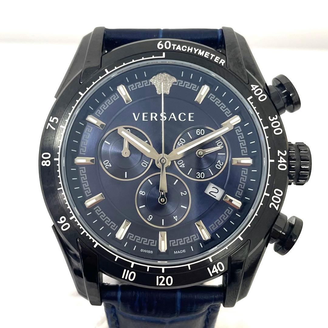 TK ヴェルサーチ V-レイ クロノグラフ メンズクォーツ メデューサ 不動VERSACE WATCH