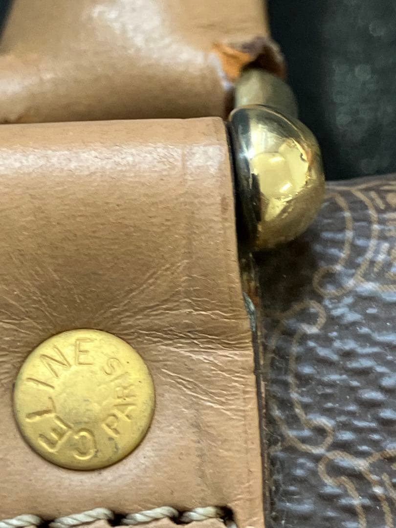 セリーヌ マカダム ボストンバッグ カデナ&クロシェット付き セリーヌ マカダム ボストンバッグ カデナ&クロシェット付き