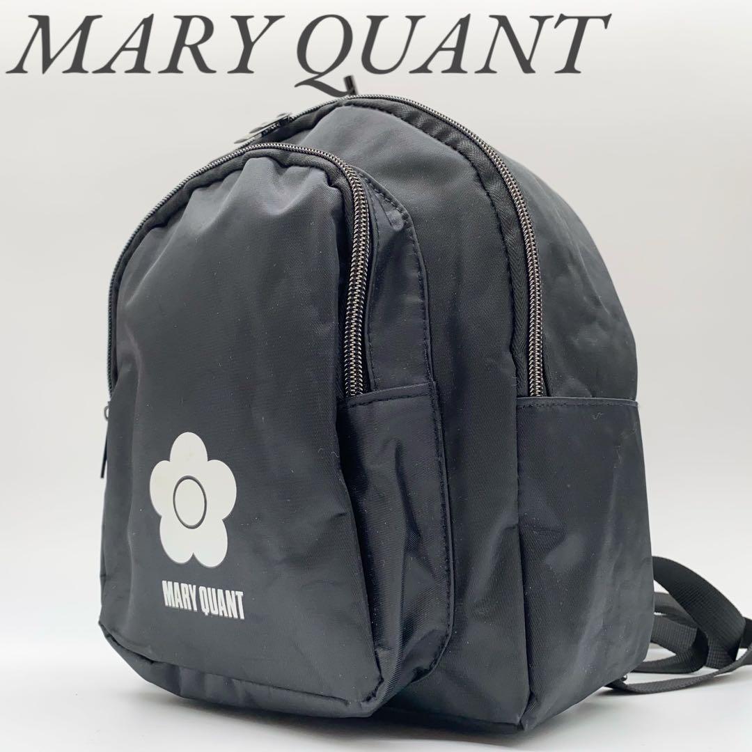 【極美品】マリークワント ミニリュック バッグパック ナイロン ブラック