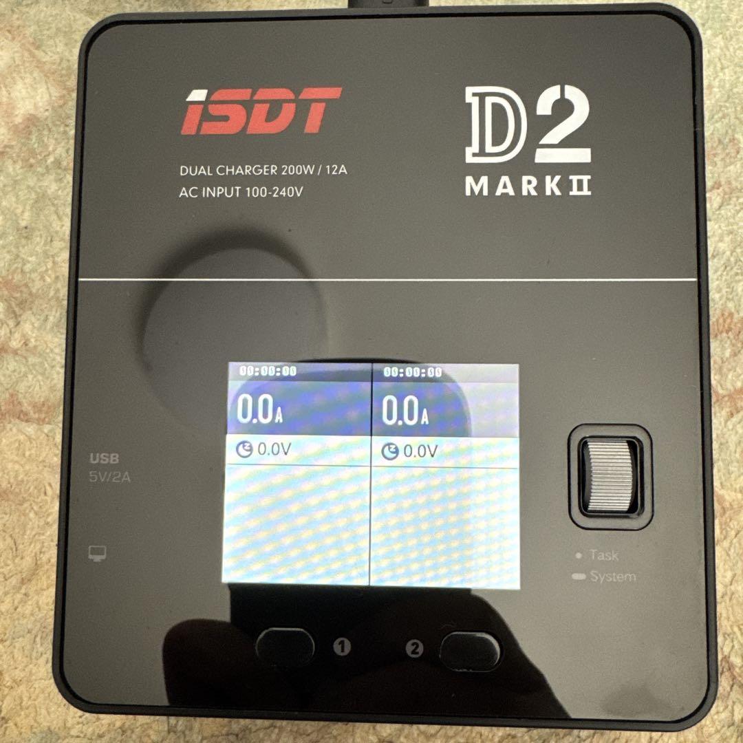 ISDT D2 MARK II リポバッテリー充電器 200W 2ポート対応