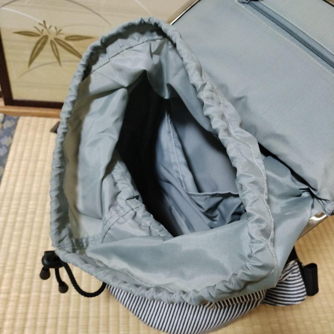 あやの小路　がま口　リュック　ストライプ