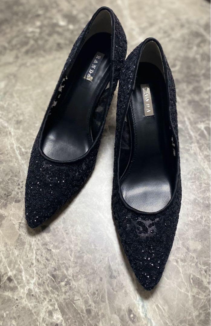 ⭐︎美品⭐︎RANDA グリッターチュールパンプス23.5cm