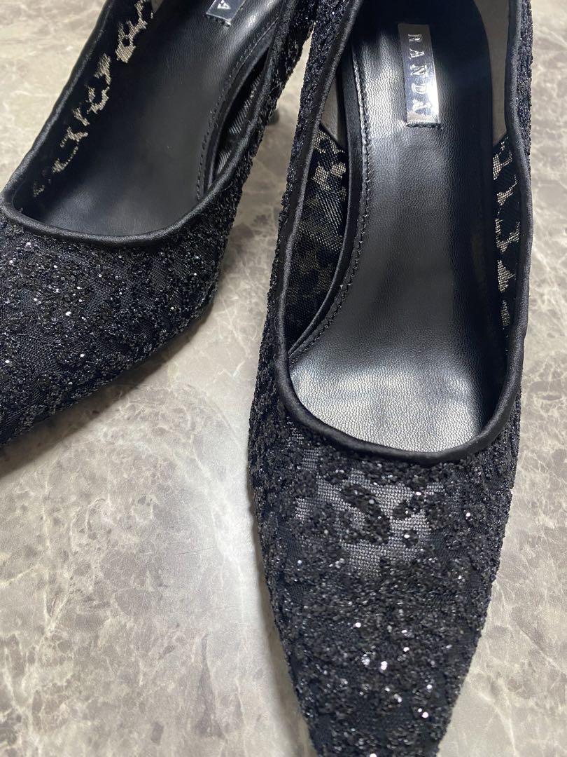 ⭐︎美品⭐︎RANDA グリッターチュールパンプス23.5cm